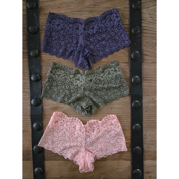 Victoria's Secret Body by Victoria Lace Shortie Panty Bundle Sz XS New 3 pieces - Picture 3 of 4